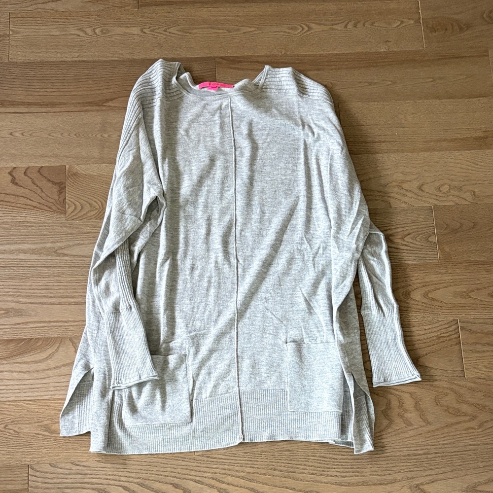 Lilly Pulitzer Gray Crew Neck Sweater